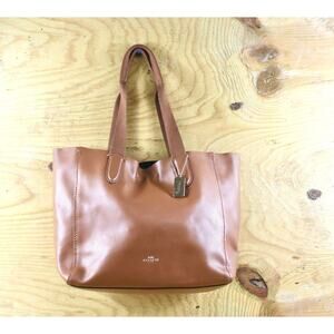 Coach Handbags Womens Brown Leather Derby Tote Shoulder Bag F58660